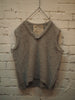 Luxe V Neck Vest (Alpaca) - Silver grey