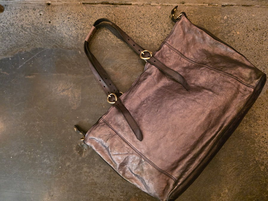 Campomaggi Lidia laminato shoulder bag - Leather