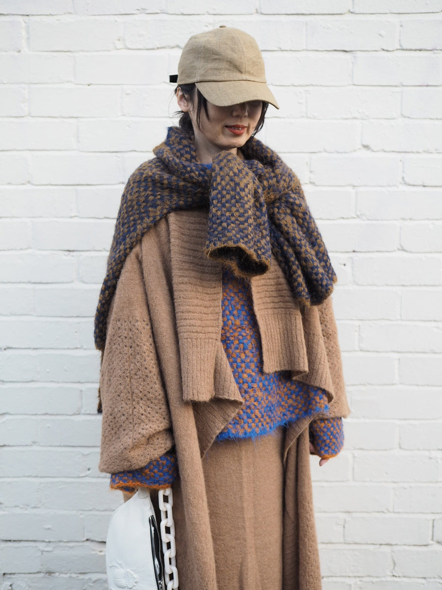 Luxe Light Weight kimono Cardi (Alpaca) - Camel