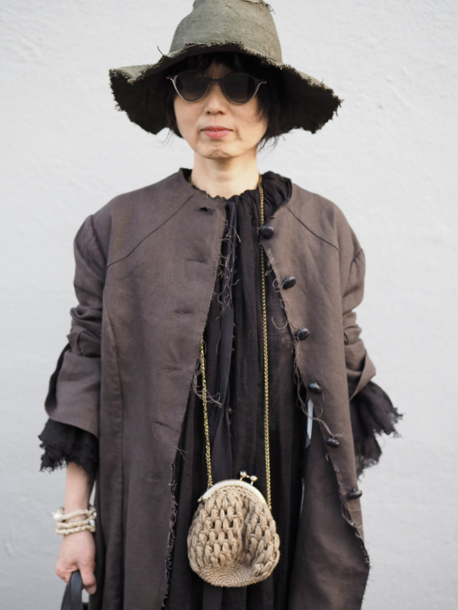 Maxi Riding Coat (Linen) - Truffle