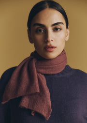 Mini Open Knitted Melange Scarf