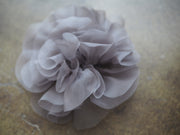 New York Hand Crafted Flower Brooch - Mauve Silk