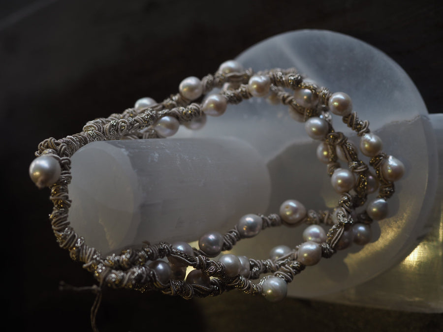 Triple Strand Tahitian Pearls Necklace - Ivory
