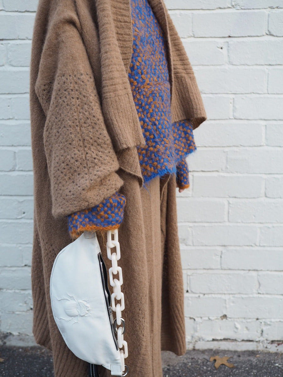 Hand Loom 2 Tone Sweater (Alpaca) Forest - Ocean