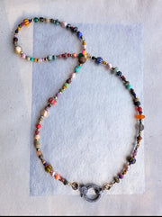 Ziggi Multi bead short necklace