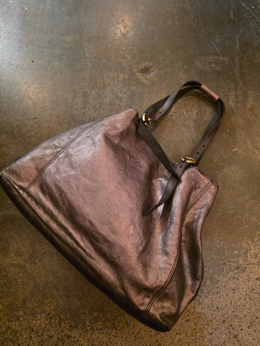 Campomaggi Lidia laminato shoulder bag - Leather