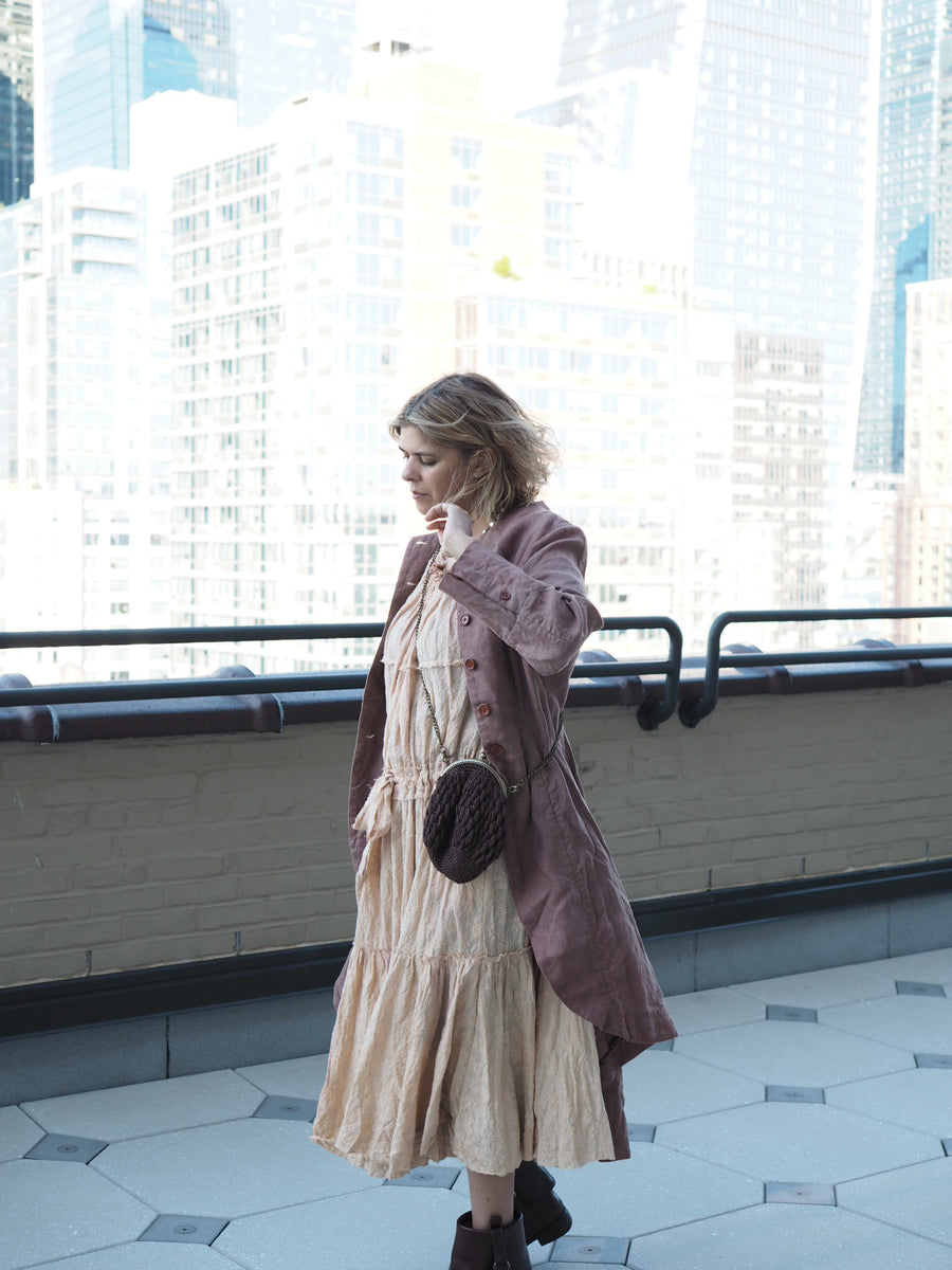 Maxi Riding Coat (Linen) - Hand dyed