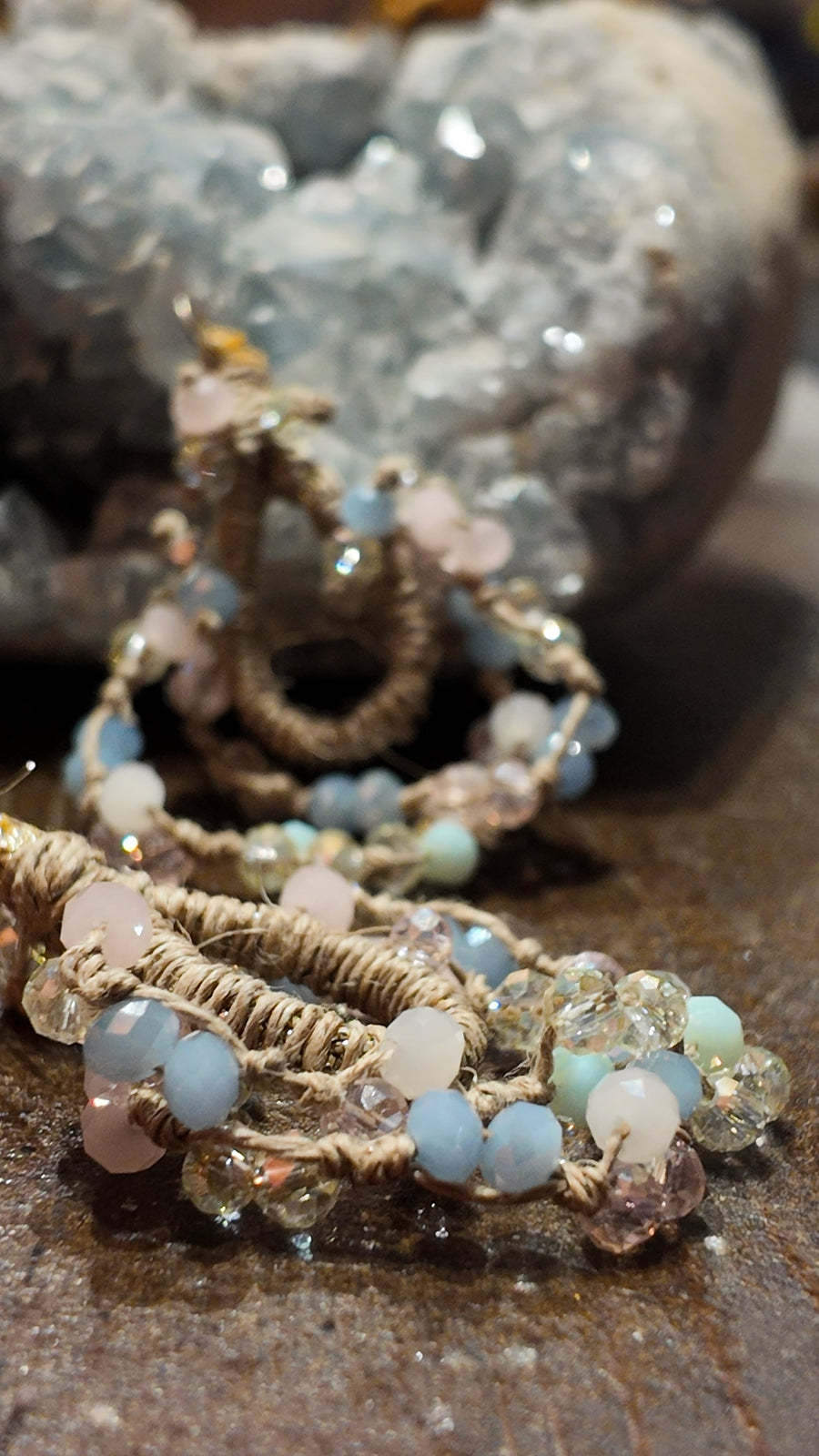 Mela Quartz Chandelier Earrings