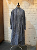 Button Through Shirt Dress - denim Linen