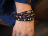 Antonia Rossi Embroidered silk Bracelet - Black