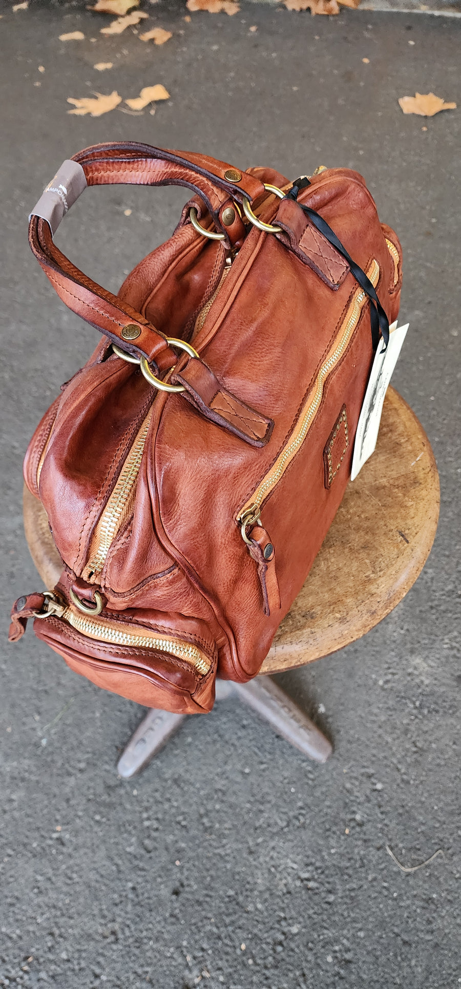 Bauletto bowling bag (Leather) Military