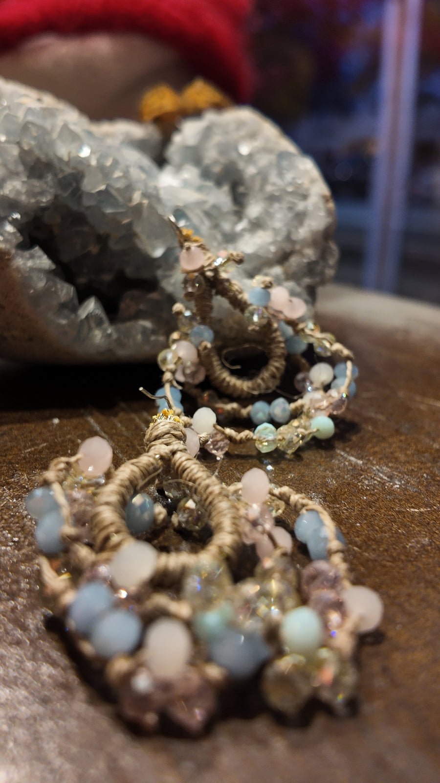 Mela Quartz Chandelier Earrings