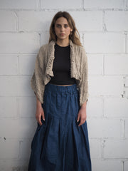 Hand Loom Bolero Jacket (Linen)