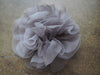 New York Hand Crafted Flower Brooch - Silk georgette smoke