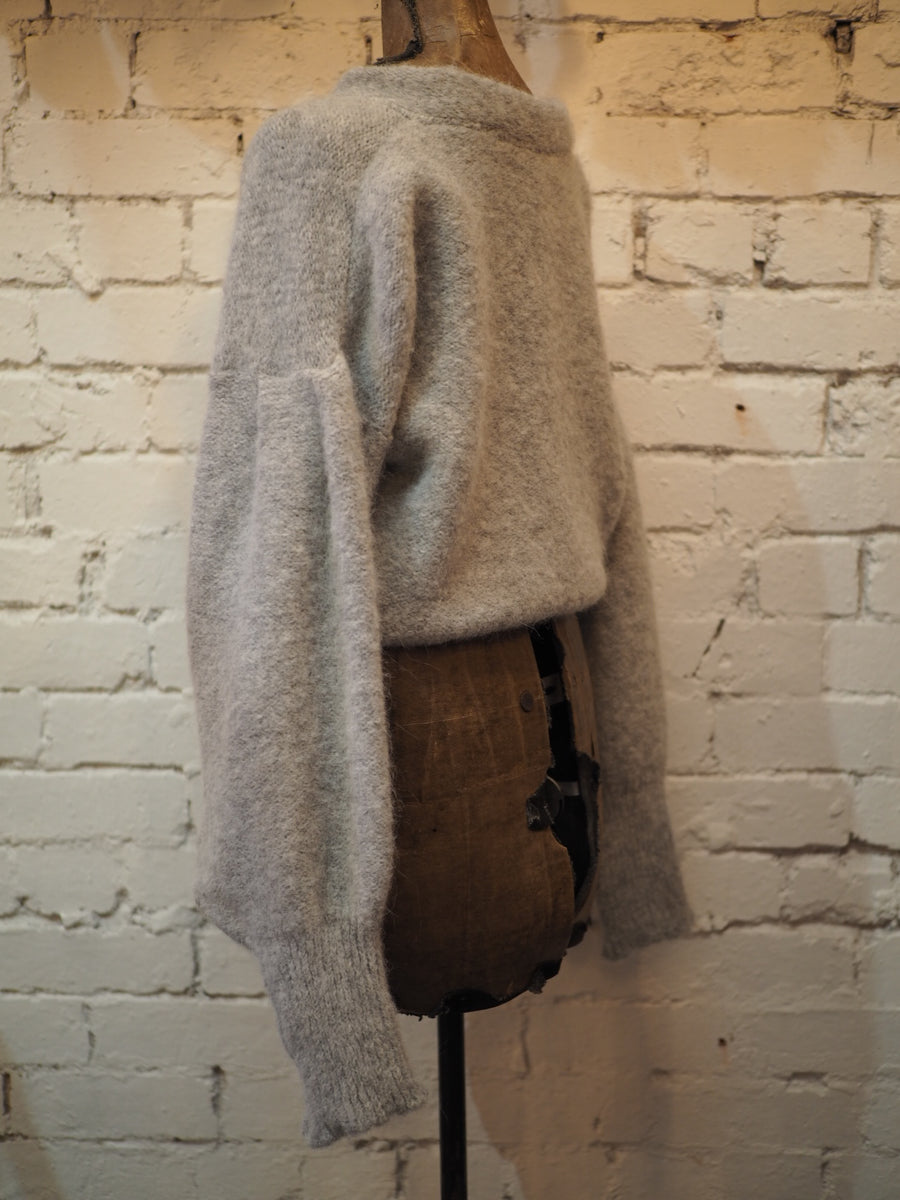 Luxe Zip Up Bomber Cardi ( Alpaca)