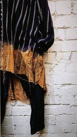 Pin-Tuck Oversize Shirt (Linen-Pinstripe ) Acid Wash Indigo