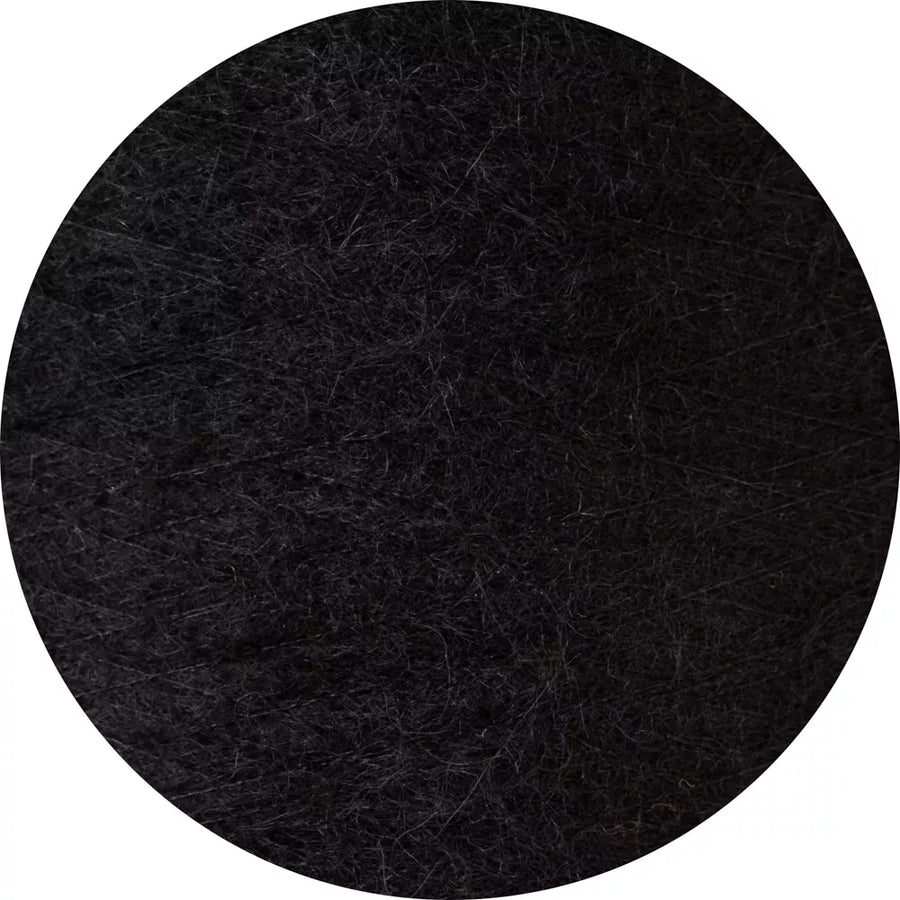 Luxe Knitted Beanie (Suri Alpaca) Black