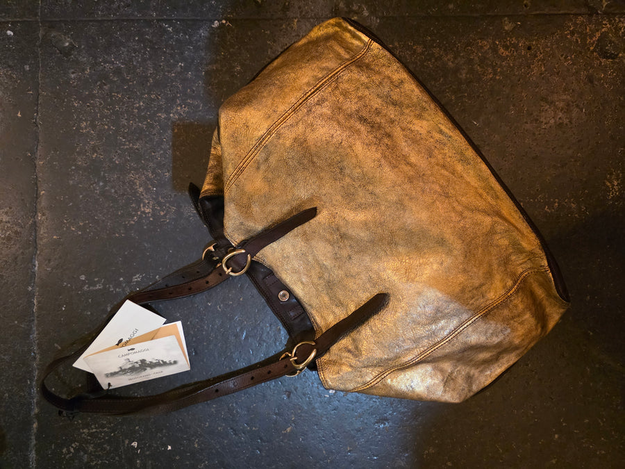 Campomaggi Lidia laminato shoulder bag - Leather