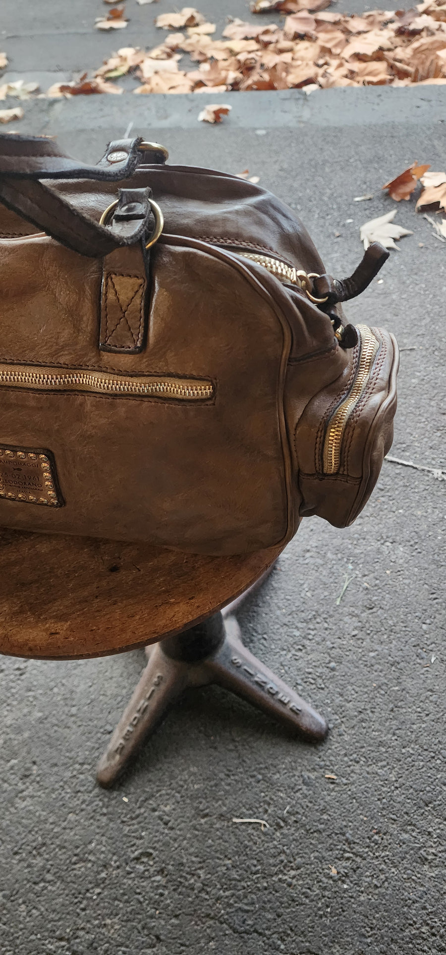 Bauletto bowling bag (Leather) Military