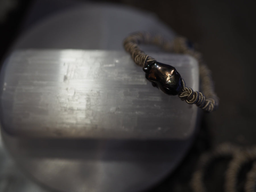 Baroque Pearl Bracelet - Black Pearl
