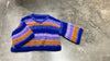 Hand Knit Variagated Stripe V Neck Sweater (Alpaca)