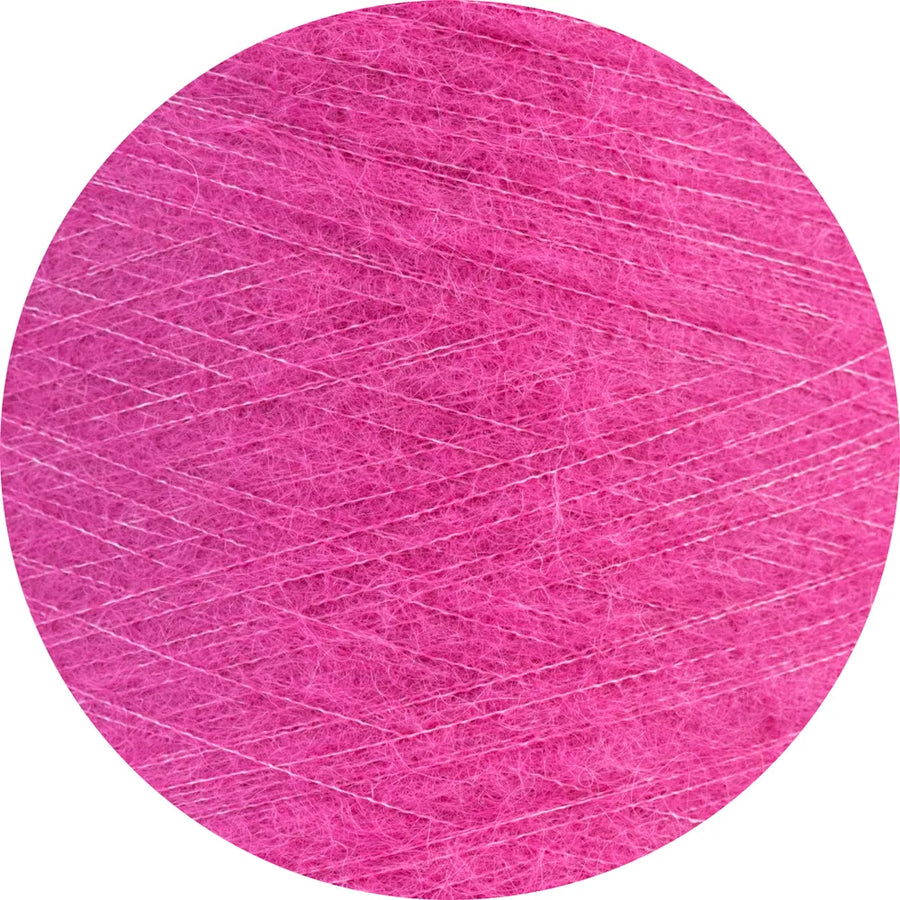 Luxe Knitted Beanie (Suri Alpaca) Lilac
