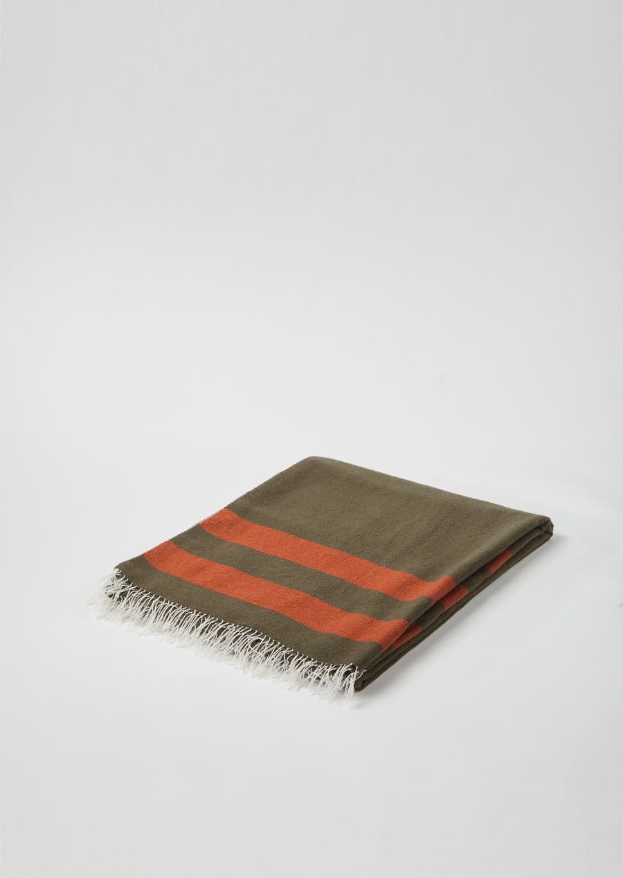 Mirror Throw Striped (Cashmere) Charcoal