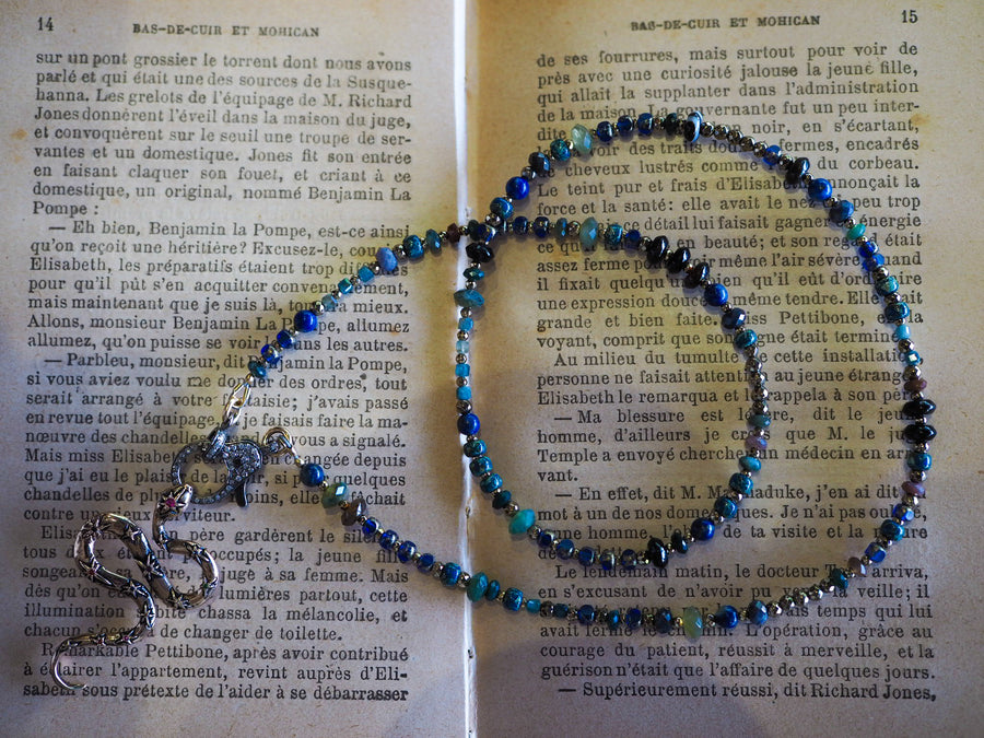 Linden necklace with Sissou the snake pendant
