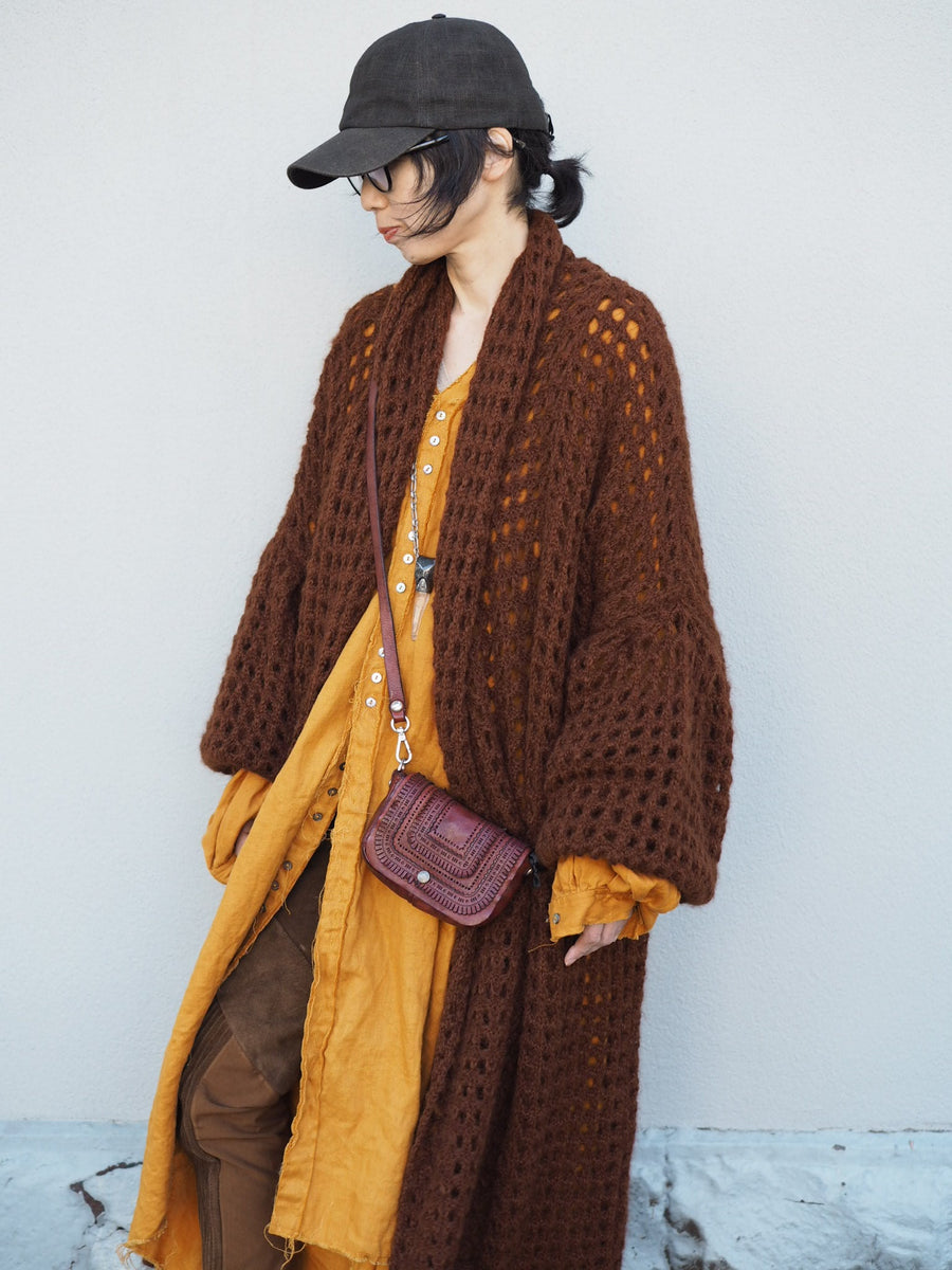 Pin-Tuck Leggings (Suede) Mocca