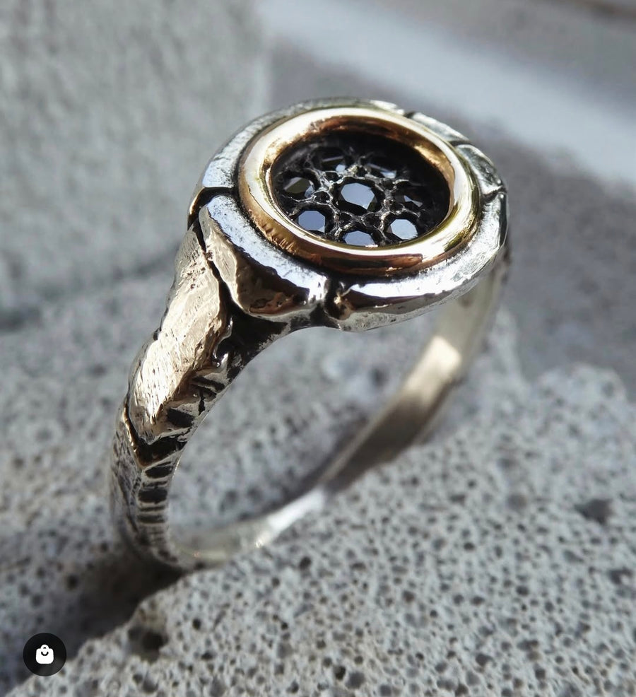 Glace Ring (Black Diamonds)