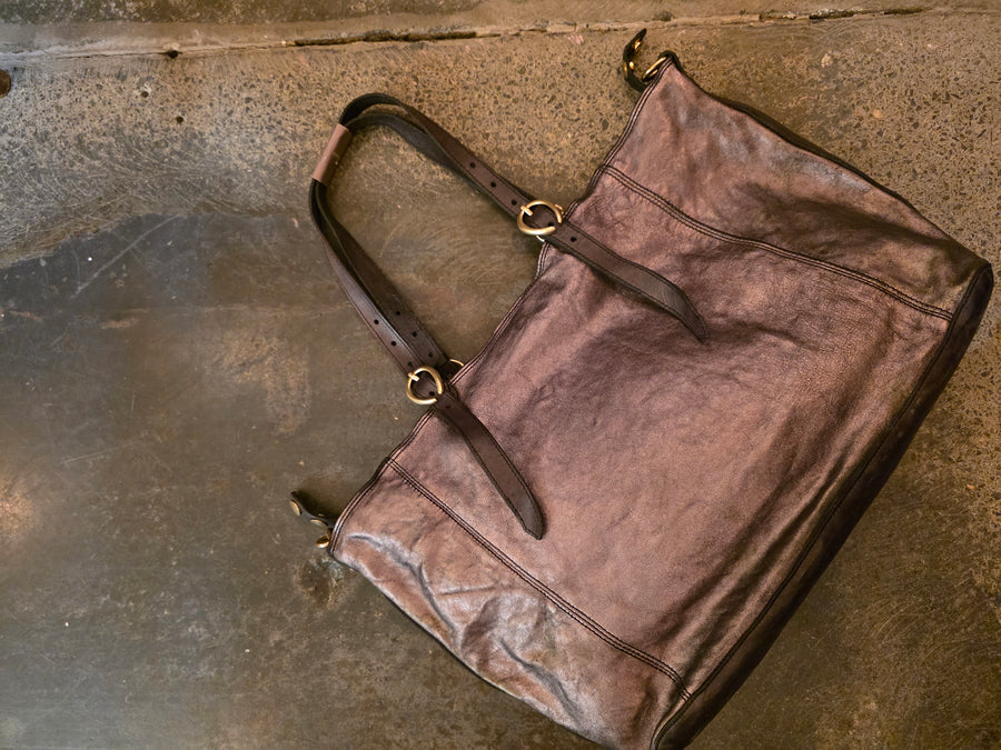 Campomaggi Lidia laminato shoulder bag - Leather