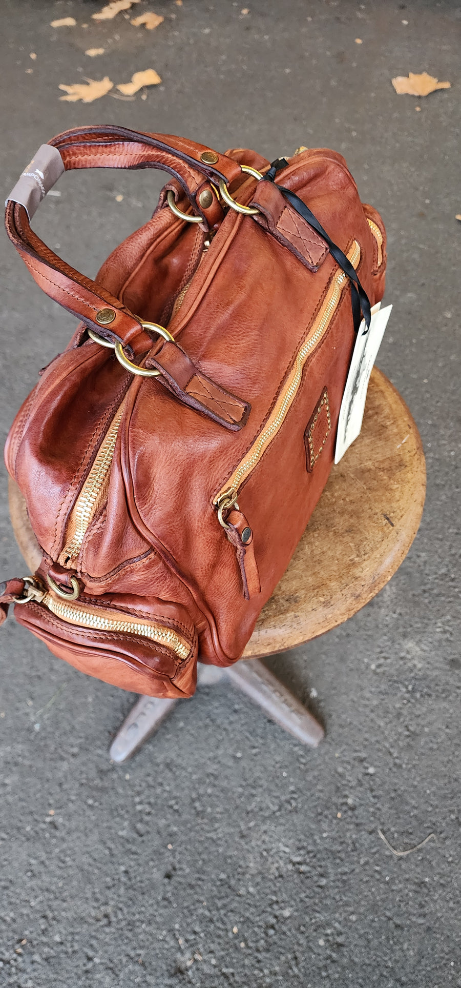 Bauletto bowling bag (Leather) Military