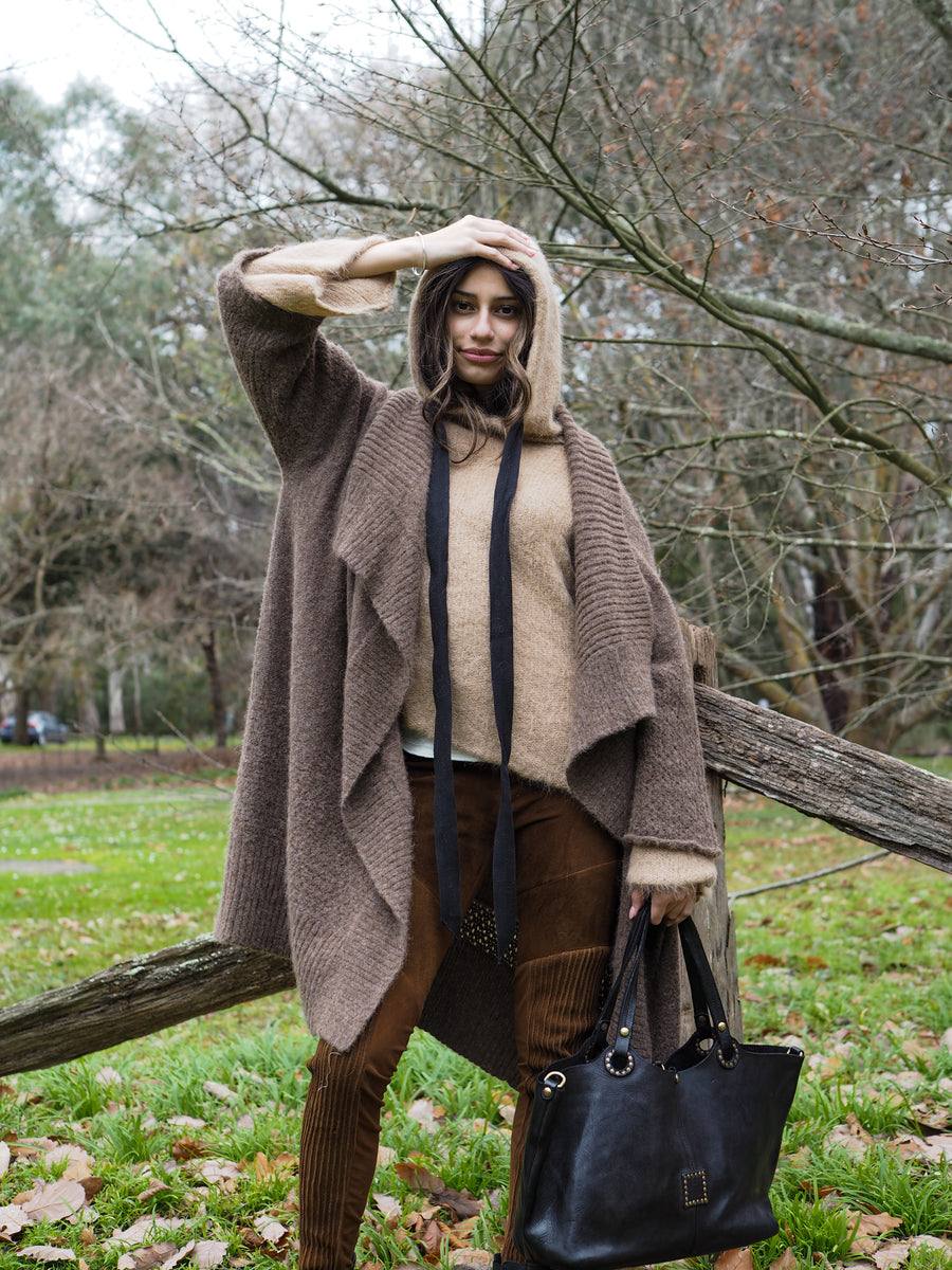 Sloppy Joe Luxe Hoodie (Alpaca) - Camel
