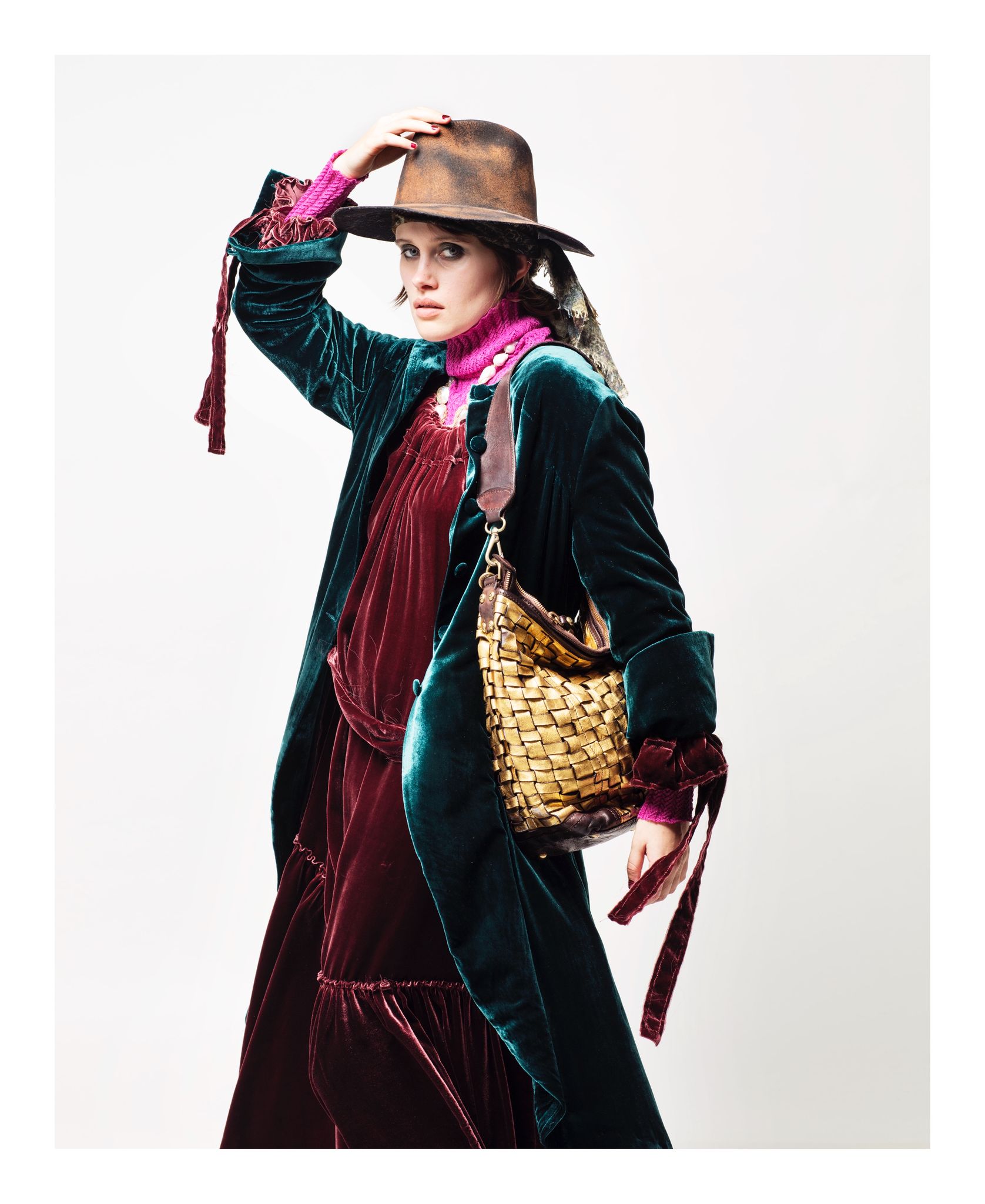 Maxi Riding Coat (Silk Velvet) - Ocean – Amano by Lorena Laing