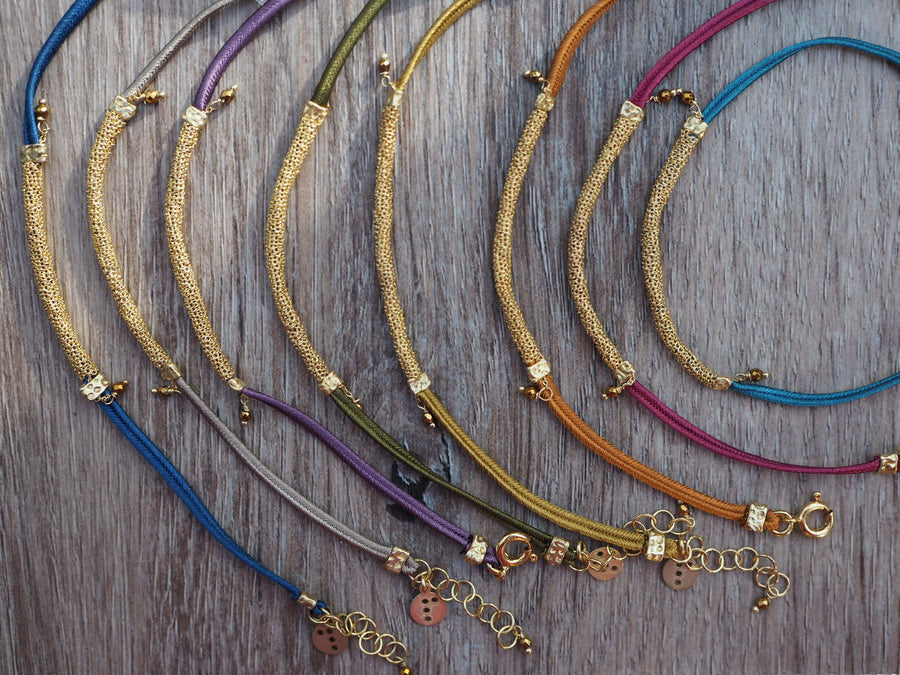 Little Muamara Hand Loom Bracelet (Sterling Silver Gold Plated)