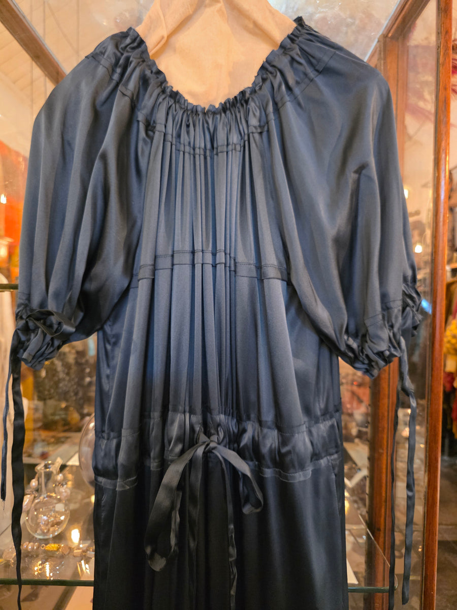 Volant Dress (Silk Satin)