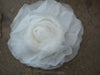 New York Hand Crafted Flower Brooch - ivory Silk