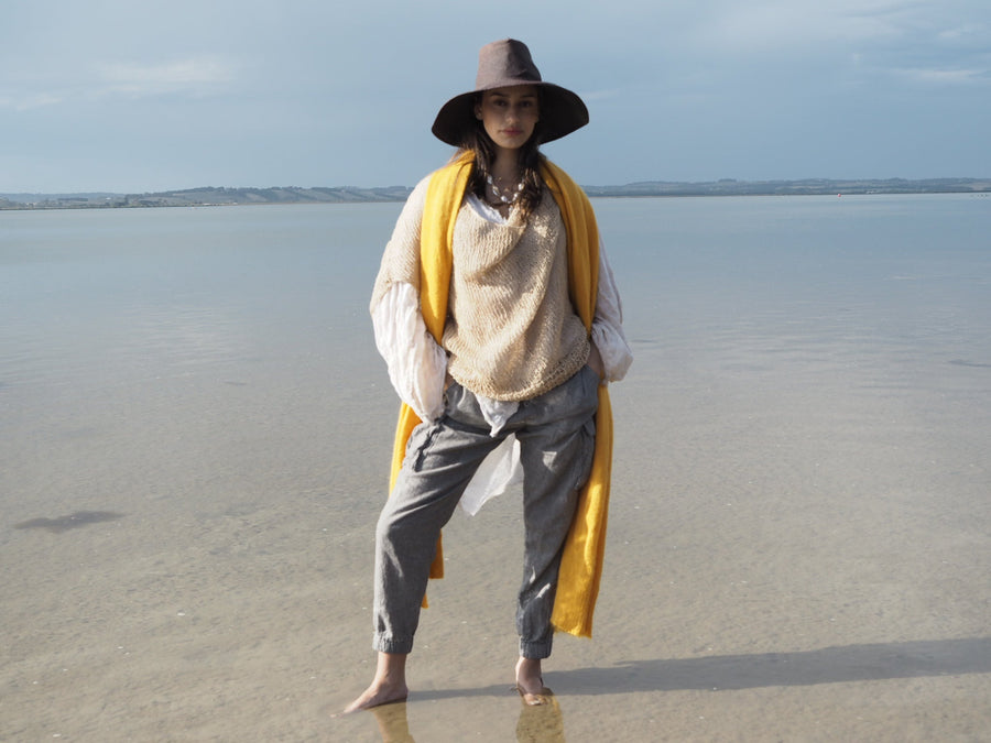 Luxe Light Weight Wrap (Alpaca) Buttercup