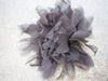 New York Hand Crafted Flower Brooch (Silk) - smoke Rose
