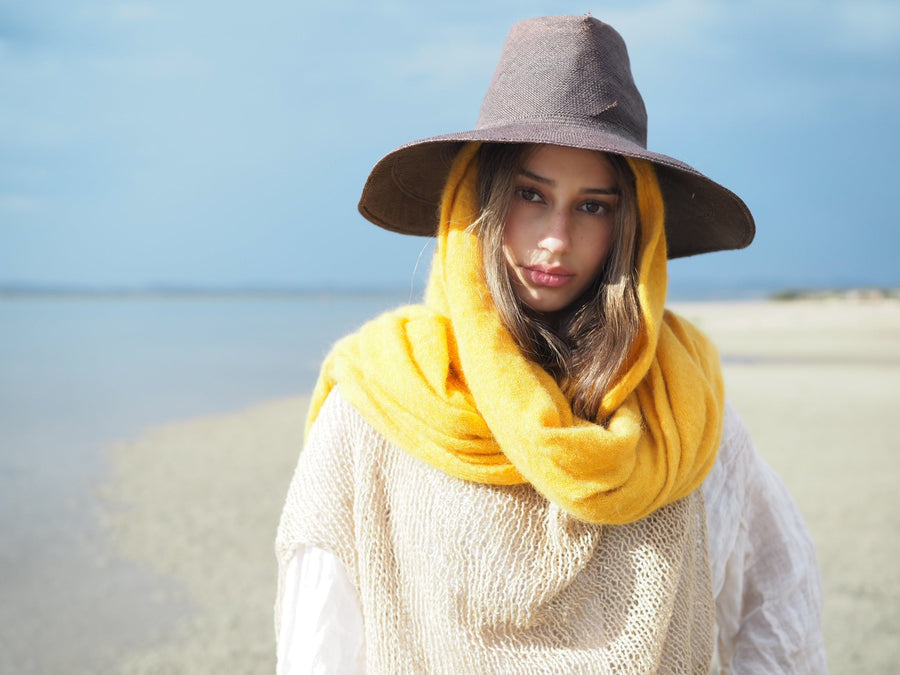 Luxe Light Weight Wrap (Alpaca) Buttercup