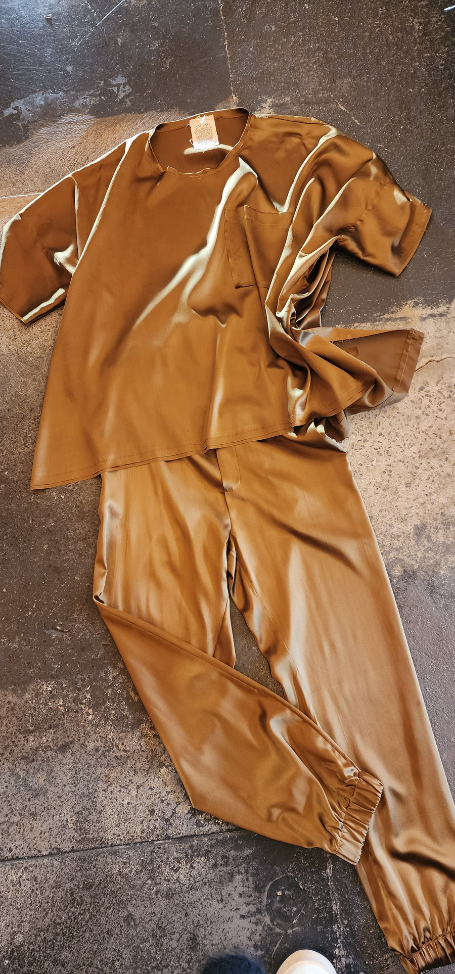 Tee Top (Silk Satin) - Gold