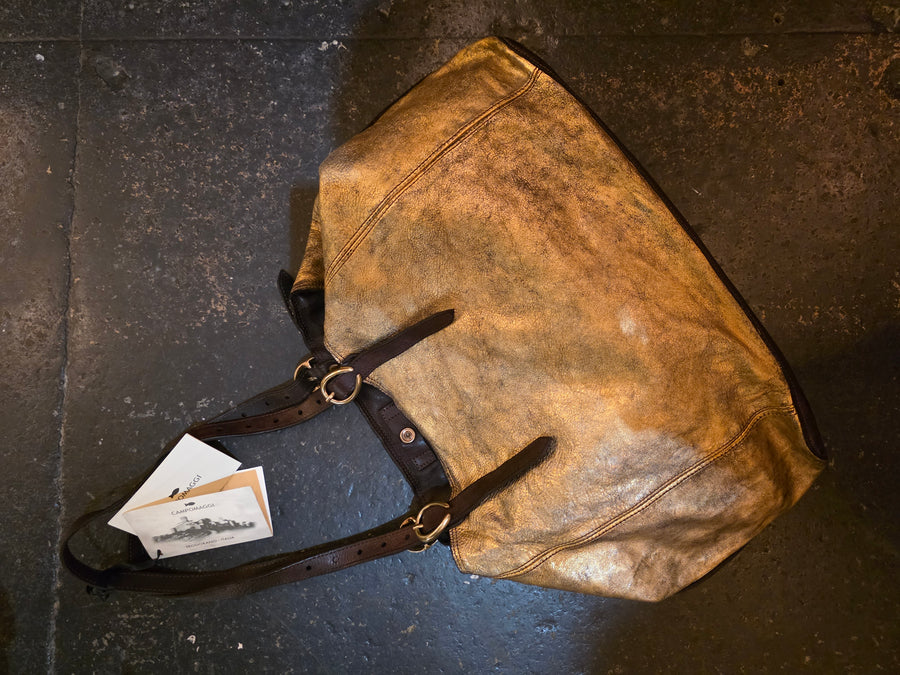 Campomaggi Lidia laminato shoulder bag - Leather