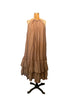 Amano silk/cotton swan dress