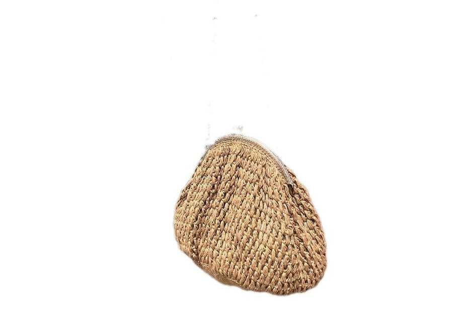 Hand Crochet Linen Handbag XL - Old Gold