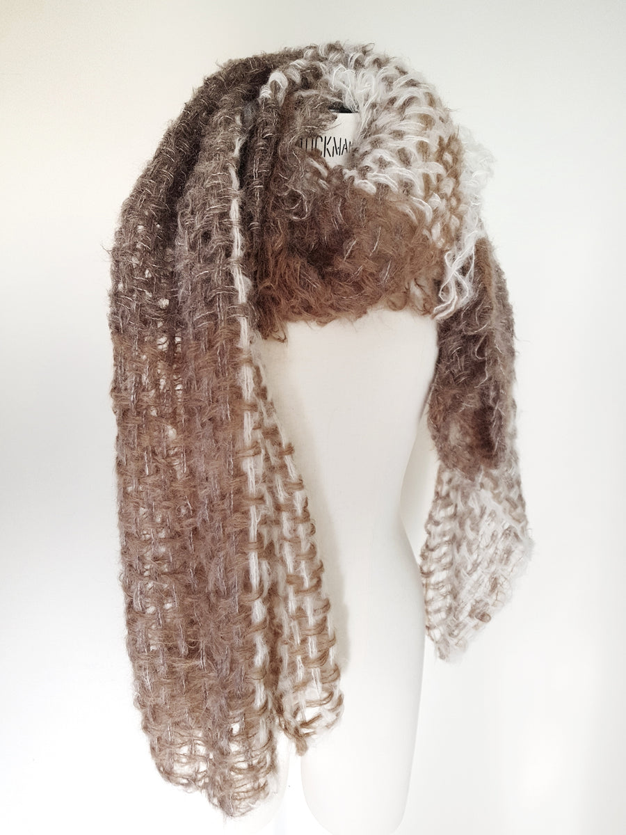 Amano by Lorena Laing alpaca handwoven large shawl