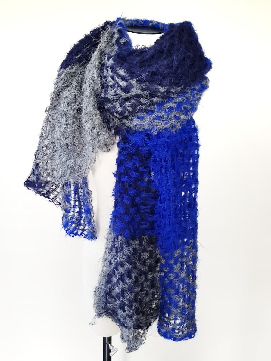 Amano by Lorena Laing alpaca handwoven large shawl
