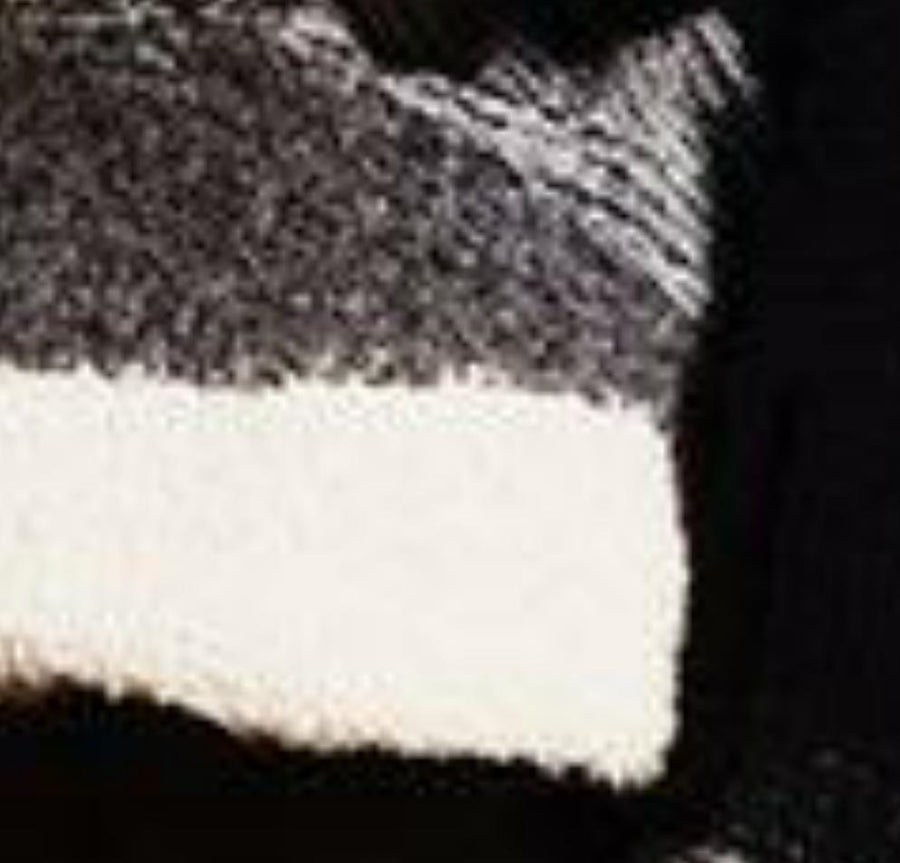 Intarsia ondulating stripe coccoon coat