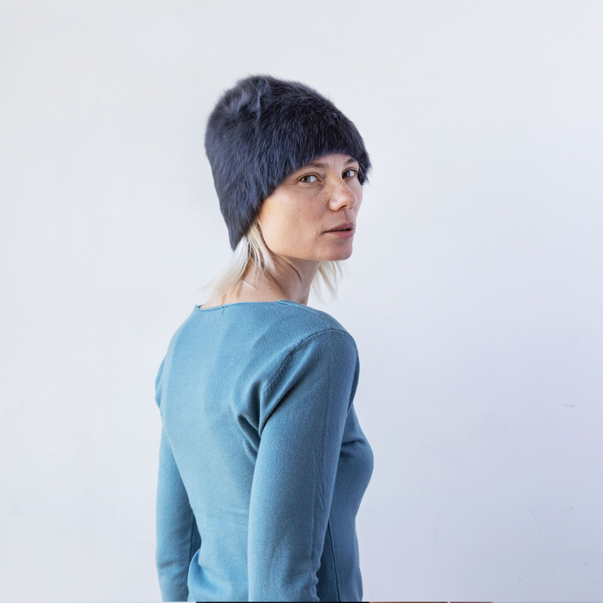 帽子 reinhard plank fur knit beanie Italy reinhard plank fur knit beanie Italy（Faux Fur Toque Ore