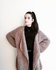 Hand-knit Cascade Cardigan (Alpaca)