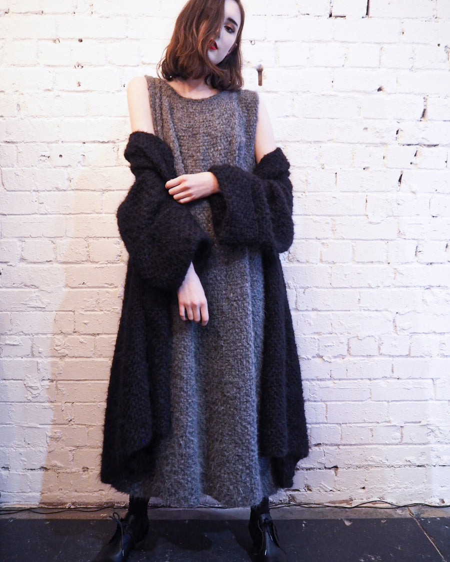 Amano alpaca maxi bell dress